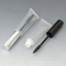 Free sample empty mascara tube with brush customized soft cosmetic hose tube